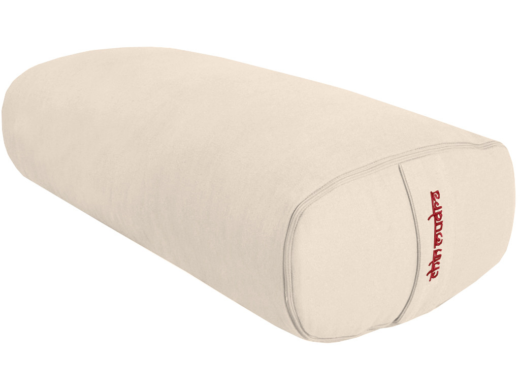 Coussin De Yoga Bolster Ovale En épeautre Et Coton Bio - 60x15x30 Cm - Neuf