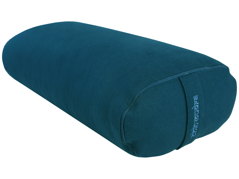 Bodhi Yoga Mini Bolster Eco 14cm - Traversin Coton Bio & Coques De Sarrasin - Coussin Méditation