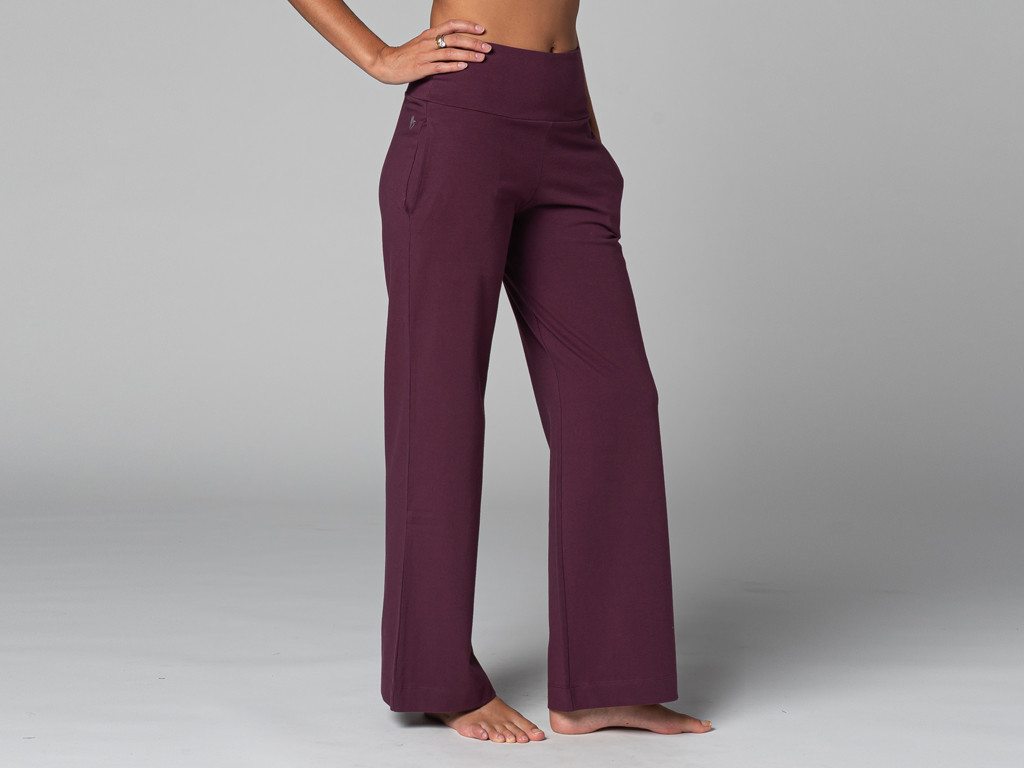 Pantalon de yoga Femme Jazzy Bio Prune Vêtements de yoga Femme
