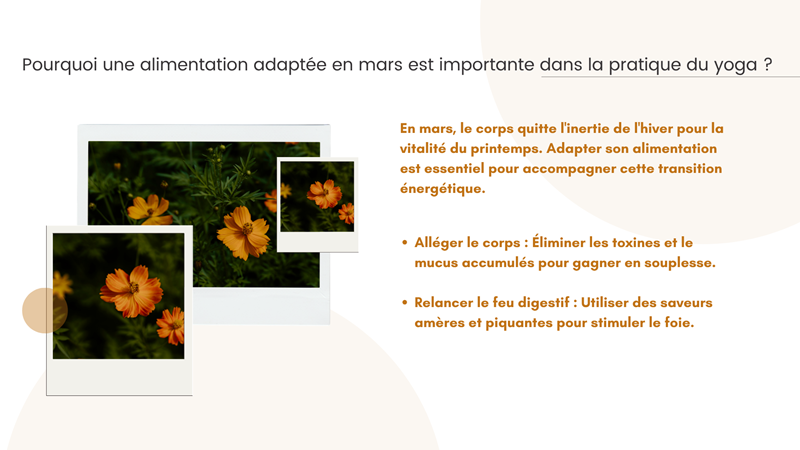 alimentation adaptée au printemps