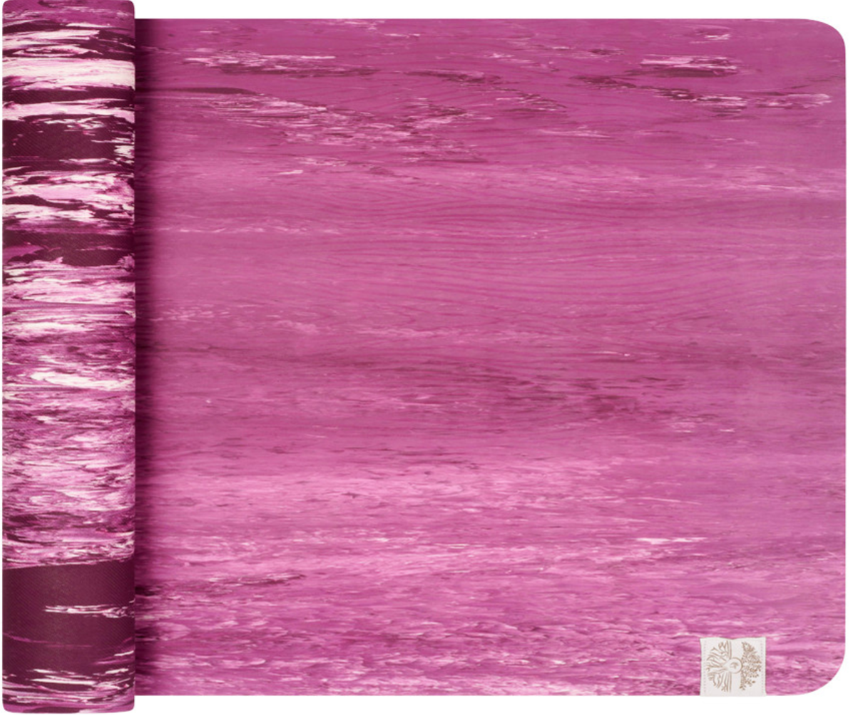 Natural Mat Prune et rose Chin Mudra Tapis de yoga Natural mat Prune et par Chin Mudra
