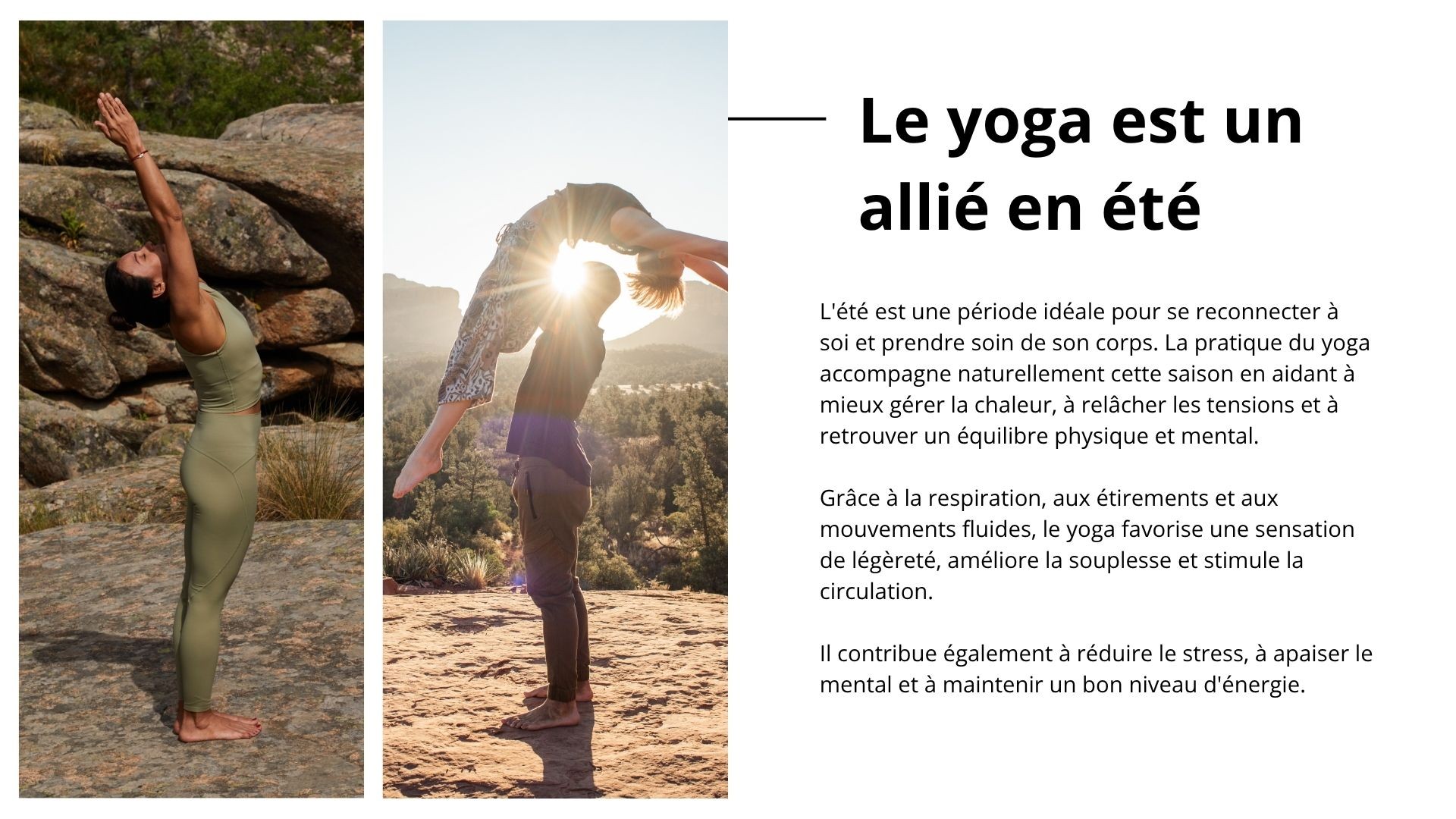 Le yoga : un allier pour l'été