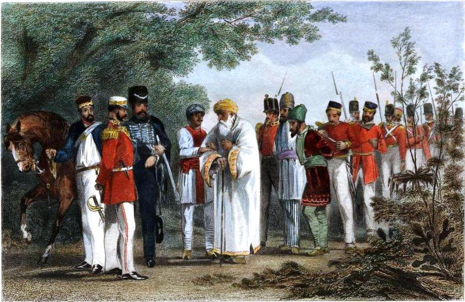 Tableau de la révole des Chiapati en Inde 1857