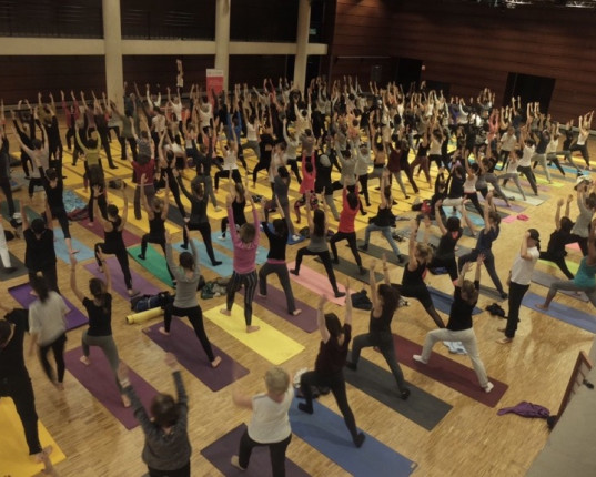 Yoga au Carrousel du Louvre Chin Mudra