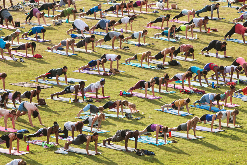 300 % de pratiquants de yoga en plus en 10 ans
