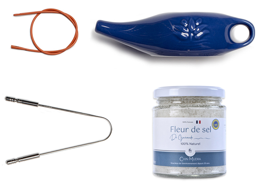 Item Kit Lota Jala Neti complet Porcelaine Blue 250 ml
