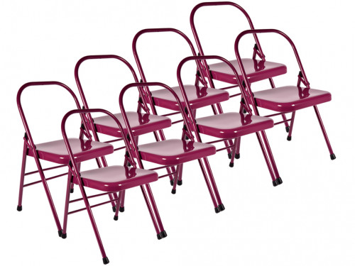 Chaise de Yoga 1 Barre Haute Prune