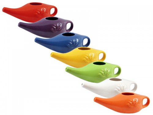 Lot de 6 Lotas en porcelaine émaillée