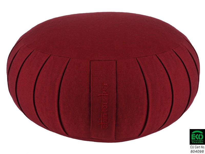Bloc De Yoga Et Coussin De Méditation Pliable En Kapok Biologique - Naturel, Hypoallergénique, Design Coloré, Fait Main