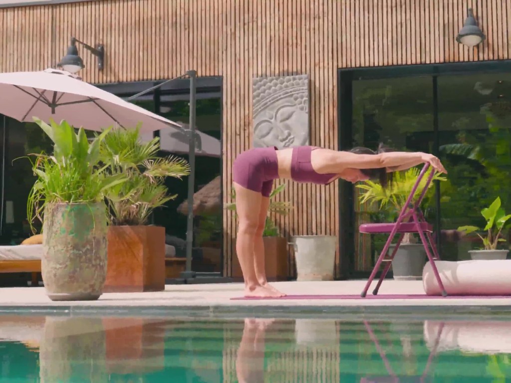 Chaise de Yoga 2 barres Haute Prune